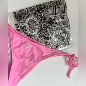 Boutine LA light pink bikini bottoms size small